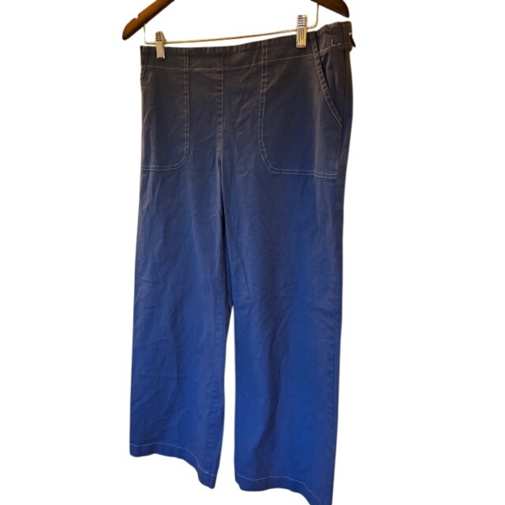 DEMA Women's Blue Wide Leg Pants Vintage San Francisco Boutique Size Large